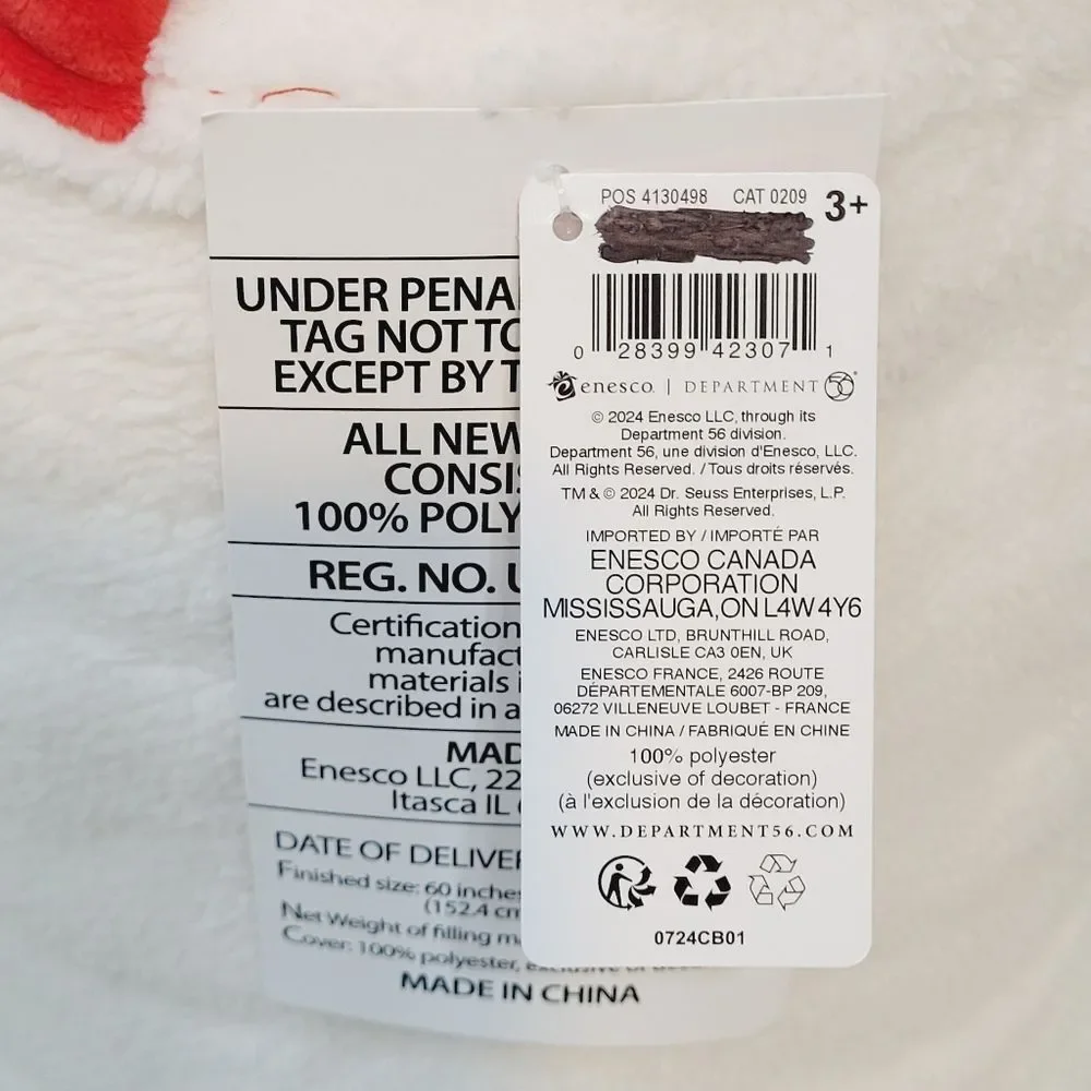 Snowpinions Grinch Merry Grinchmas Throw Blanket Dr Seuss Portable 60 x 45 New